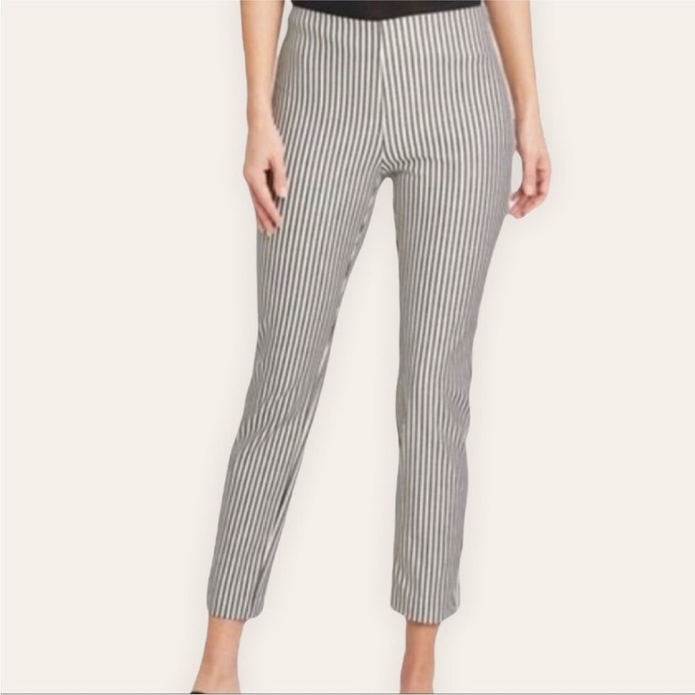 A New Day | New Black & White Skinny Ankle Crop Pants Side Zip Women’s Size 16